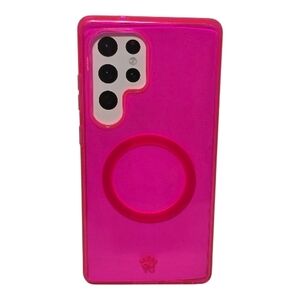 Velvet Caviar Hot Pink Phone Case with Magnetic Ring - Samsung S25 Ultra